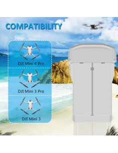 Batería Inteligente COOLSHOW 2x 3850mAh para DJI Mini 4/3 2