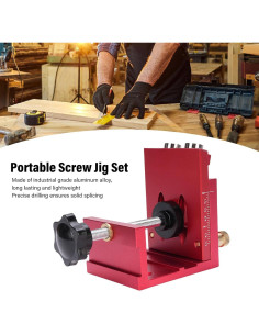 Kit de Plantilla de Agujeros Asixxsix 3 en 1 Ajustable 0.62kg 2