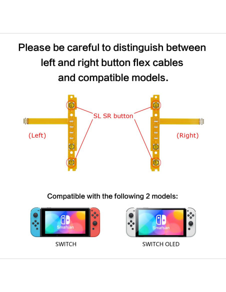Reemplazo Cable Flexible Tecla SL SR SmaFsan para Nintendo Switch