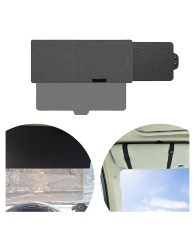 Extensor de Visera Solar para Coche dawfall 30.99x14.99cm Gris