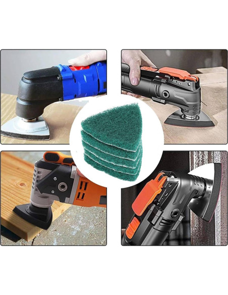 Kit de 5 Almohadillas de Lijado Triangulares 240 Granos CYTGOUPER