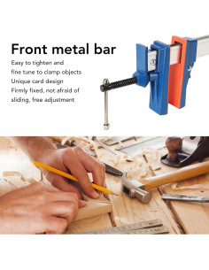 Abrazadera F Ajustable 83 cm Aluminio XWXLIJV con Goma 2