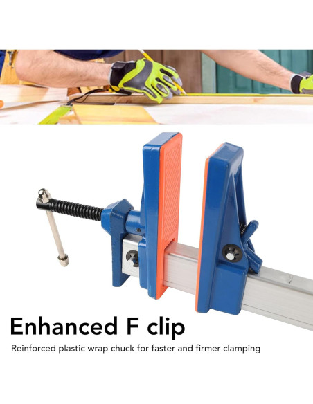 Abrazadera F Ajustable 83 cm Aluminio XWXLIJV con Goma