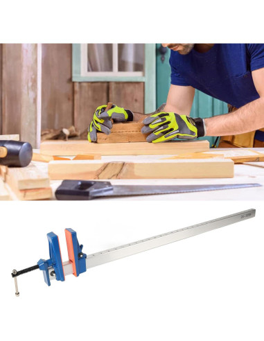 Abrazadera F Ajustable 83 cm Aluminio XWXLIJV con Goma