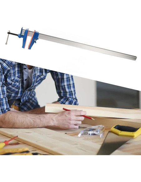 Abrazadera F Ajustable 83 cm Aluminio XWXLIJV con Goma