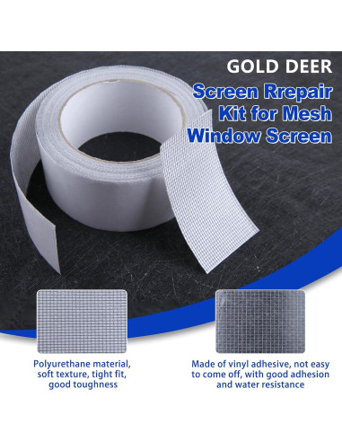 Cinta de Reparación de Pantallas GOLD DEER 5 cm x 9 m