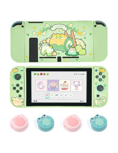 Funda Protectora GeekShare para Nintendo Switch + 4 Tapas Joystick