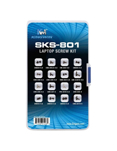 Kit de Tornillos de Reemplazo Kingwin 80 Piezas para Portátiles