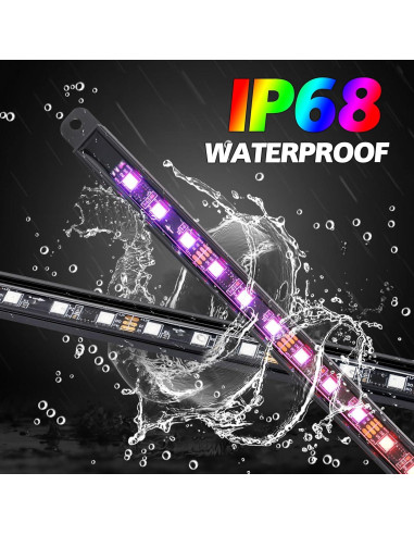 Kit de Luces LED Subterráneas para Coche MIRUNNY 8PCS RGB