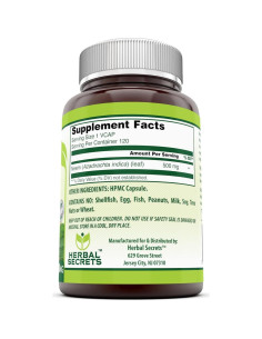 Suplemento de Neem Secretos Herbales 500mg 120 Cápsulas Vegetales 2