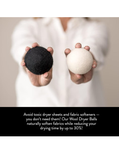 Bolas de Secado de Lana Molly | XL, Hipoalergénicas, Juego de 6 2