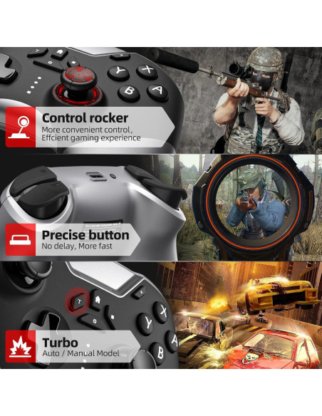 Controladores Inalámbricos Happydo para Nintendo Switch y PC Controladores Inalámbricos Happydo para Nintendo Switch y PC