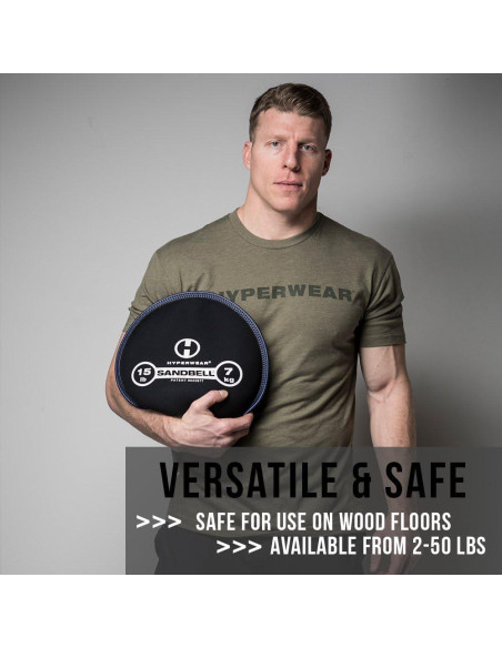 Hyperwear SandBell Bolsa de Arena 0.9-22.7 kg Neopreno