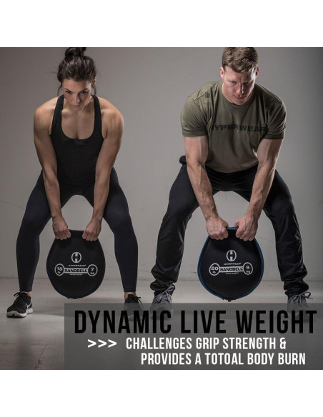 Hyperwear SandBell Bolsa de Arena 0.9-22.7 kg Neopreno