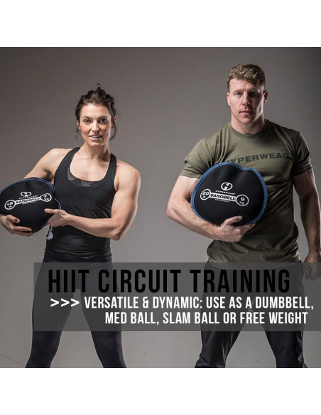 Hyperwear SandBell Bolsa de Arena 0.9-22.7 kg Neopreno