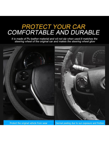 Funda de Volante Bittwee Universal 38.5 cm Antideslizante Negra