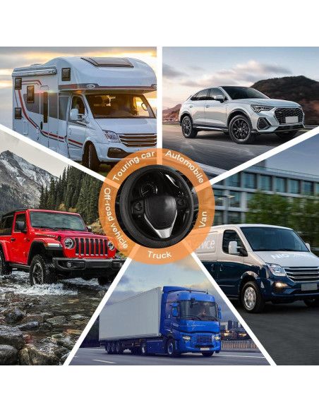 Funda de Volante Bittwee Universal 38.5 cm Antideslizante Negra