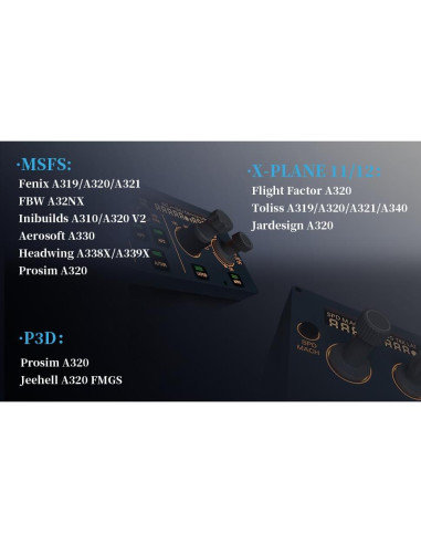 Controlador de Vuelo Wingflex A320 FCU CUBE - PC