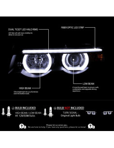 Faros Proyector LED Doble Halo Autozensation BMW E38 1995-2001 2