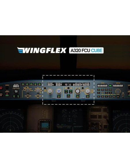 Controlador de Vuelo Wingflex A320 FCU CUBE - PC