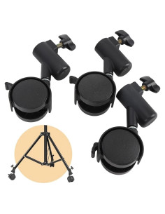 Juego de 3 Ruedas Giratorias 360 Antideslizantes Yunseity