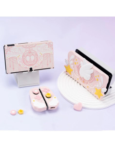 Funda Protectora GeekShare para Switch OLED - Rosa 2