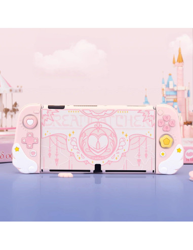 Funda Protectora GeekShare para Switch OLED - Rosa