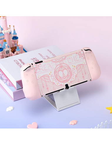 Funda Protectora GeekShare para Switch OLED - Rosa