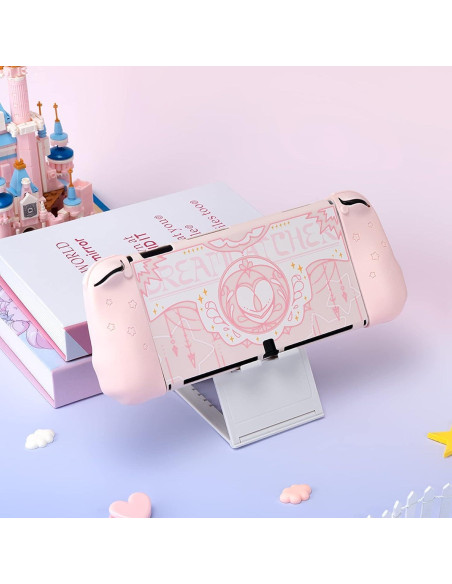 Funda Protectora GeekShare para Switch OLED - Rosa