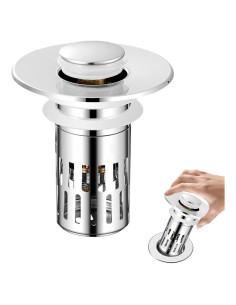 Colador de desagüe Juvhot acero inoxidable 3 en 1 universal