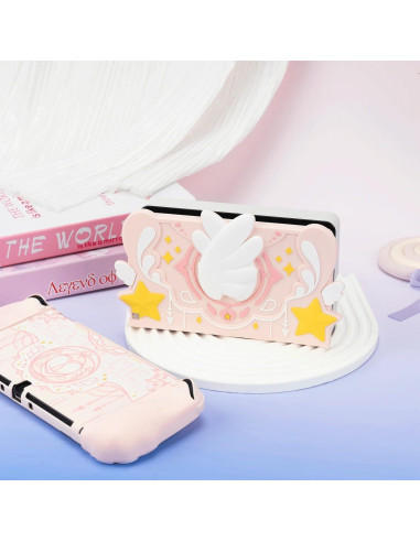 Funda Protectora GeekShare para Switch OLED - Rosa