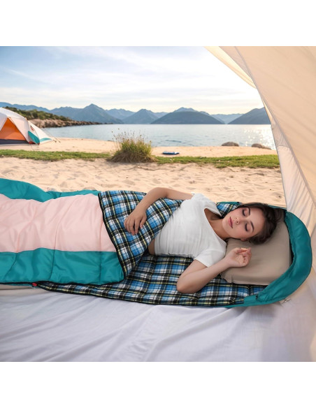 Saco de dormir Kanyak 3 estaciones 220x82.5 cm franela