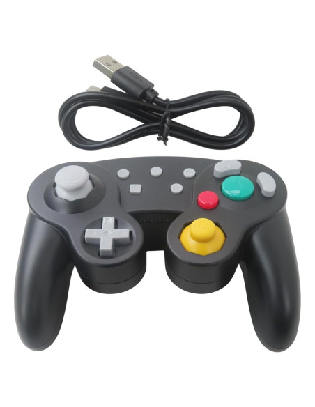 Controlador GameCube Inalámbrico Suifaqi para Switch Negro