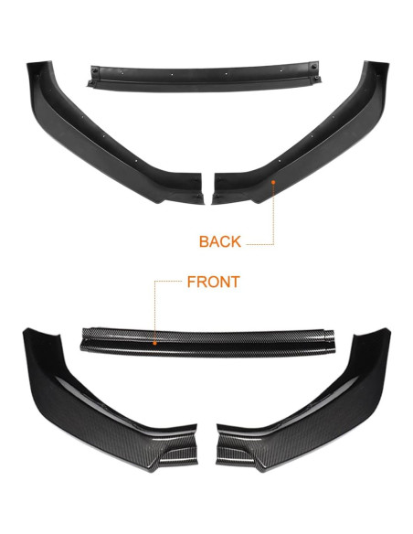 Labio Frontal Divisor Spoiler PM Performotor para VW Golf 2018-2021
