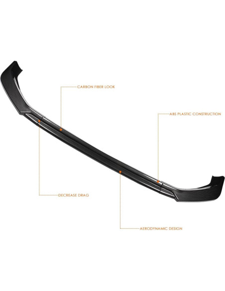Labio Frontal Divisor Spoiler PM Performotor para VW Golf 2018-2021
