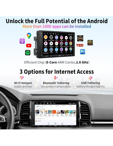 Estéreo de Coche ATOTO A6PF Android 10, Pantalla 7"