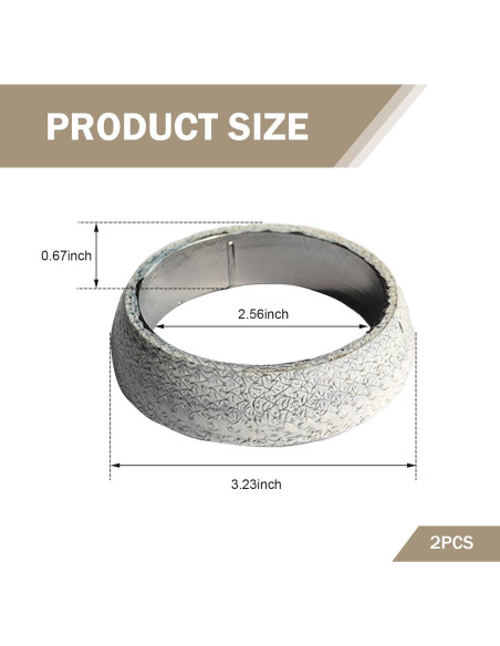 Junta de Colector de Escape Zikefest 65MM Alta Calidad