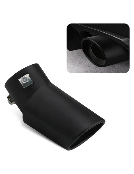 Silenciador de Escape Fluher Curvado Acero Inoxidable 14cm