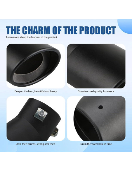 Silenciador de Escape Fluher Curvado Acero Inoxidable 14cm