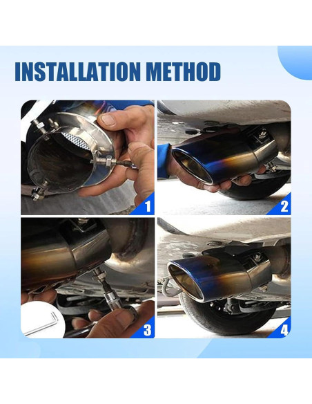 Silenciador de Escape Fluher Curvado Acero Inoxidable 14cm