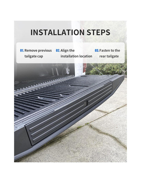 Moldura de Puerta Trasera KARPAL para Ford F150 2015-2020