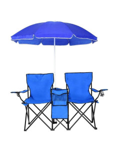 Sillas de Picnic Plegables OHYH con Sombrilla y Mesa Mini