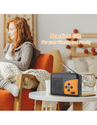 Reproductor y Grabador de Casete UCEC, Conversor a MP3, Radio AM/FM