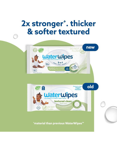 Toallitas Húmedas WaterWipes Sensitive+ 60 Unidades Sin Fragancia