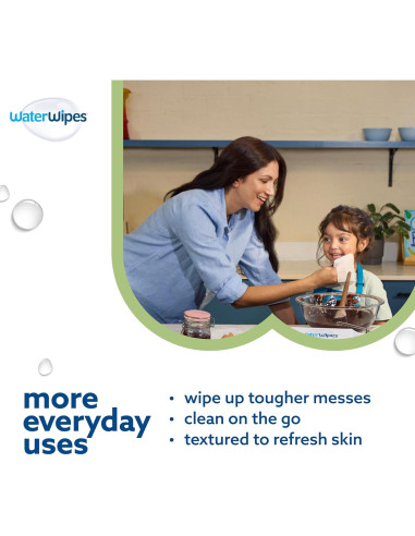 Toallitas Húmedas WaterWipes Sensitive+ 60 Unidades Sin Fragancia