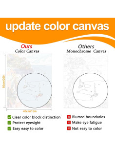 Kit de Pintura por Números JULOUYN 40.6x50.8 cm Adultos 2