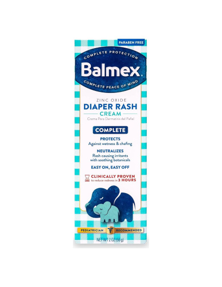 Crema para erupciones de pañal Balmex 56.7g con óxido de zinc