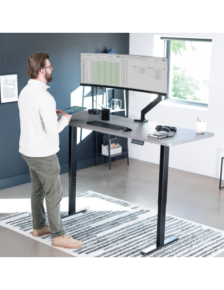 Marco de Escritorio Eléctrico VIVO DESK-V122EB Ajustable 72-120 cm