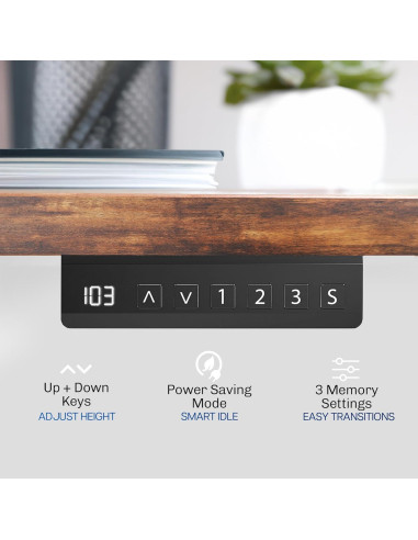 Marco de Escritorio Eléctrico VIVO DESK-V122EB Ajustable 72-120 cm