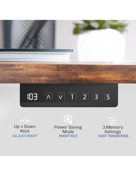 Marco de Escritorio Eléctrico VIVO DESK-V122EB Ajustable 72-120 cm